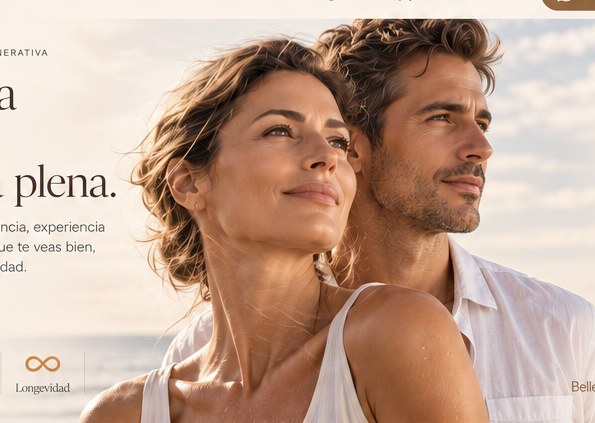 Mujer y hombre adultos disfrutando de una vida activa y saludable
